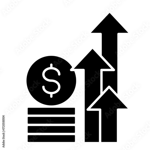 Profit  Icon Element For Design	