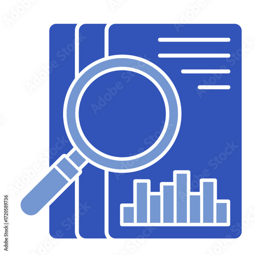 Data Research  Icon Element For Design	