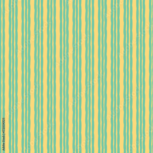 Seamless vertical green yellow stripe pattern