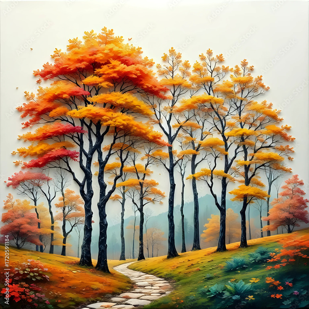 Obraz premium Autumn in the park I Wall Decor 