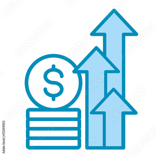 Profit  Icon Element For Design	