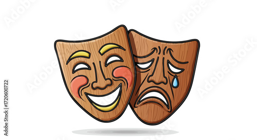 Comedy and Tragedy Theater Masks Symbolism of Emotions and Performance