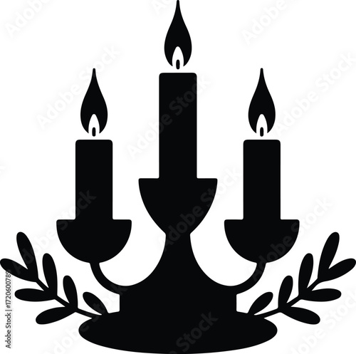 Elegant candelabra lighting holiday ambiance today