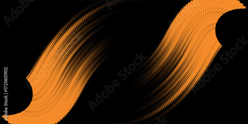 orange black brush Car sticker wrap pattern banner abstract sporty lines black orange color combination grunge brush modern pattern racing motorsport vector design.