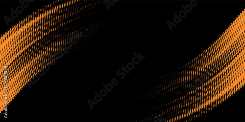 orange black brush Car sticker wrap pattern banner abstract sporty lines black orange color combination grunge brush modern pattern racing motorsport vector design.