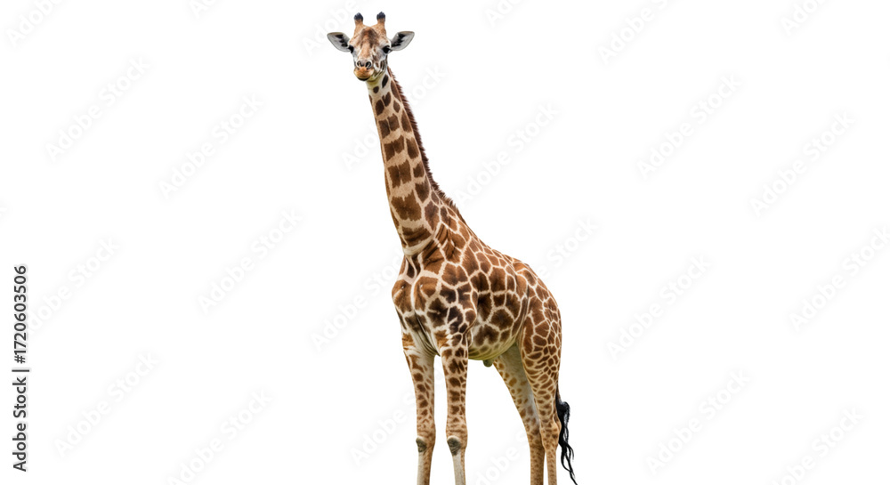 Obraz premium giraffe isolated on white