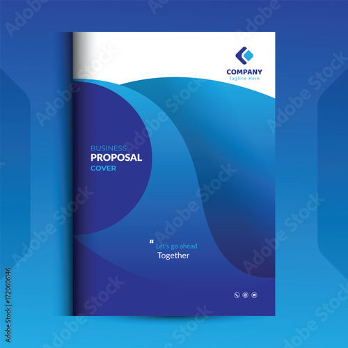 Wallpaper Mural Blue Proposal cover Design Template concepts are adept for corporate Business	
 Torontodigital.ca