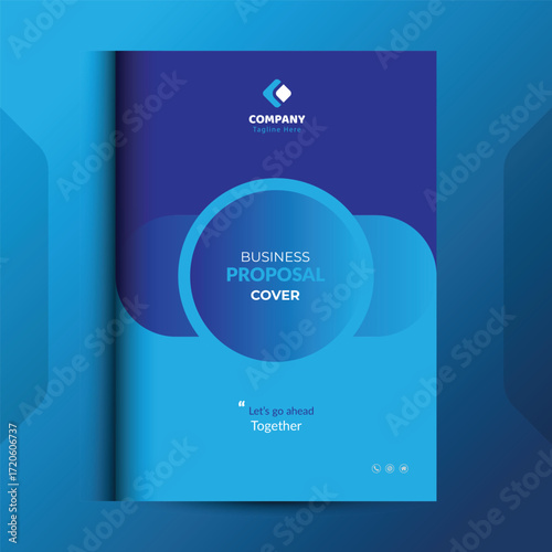 Wallpaper Mural Blue Proposal cover Design Template concepts are adept for corporate Business	
 Torontodigital.ca