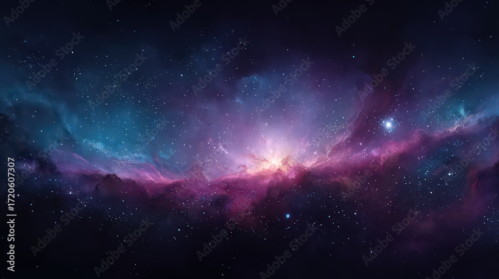 Obraz premium Vast Nebulae Space Landscape