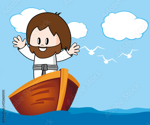 U003-Jesus-on-boat