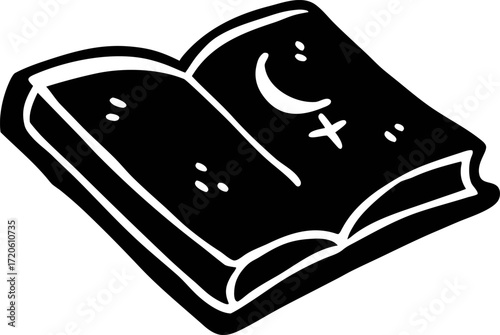 Magic or Wizard Spell Book Sketch