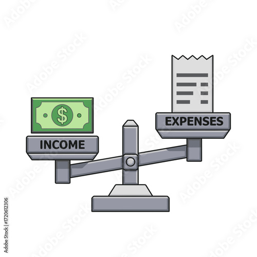 Visualizing Financial Imbalance When Expenses Outweigh Income and Lead to Budgetary Stress