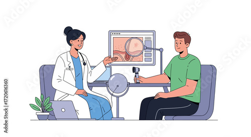 doctor with x ray