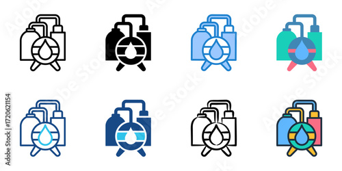Refinery icon set multiple style collection 
