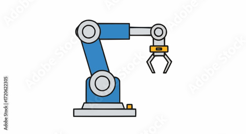 Automated Robotic Arm Industrial Automation and Manufacturing Technology