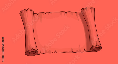 Retro scroll parchment background for message or announcement in a historical style