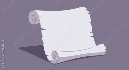 An old parchment scroll with space for text, perfect for historical themes and messages