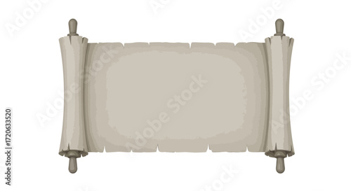 Antique scroll design element with space for text illustration vector graphic image