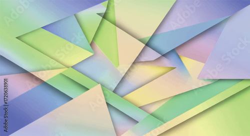 I see the image you uploaded! It looks like an abstract digital artwork made of overlapping geometric  Art & Illustration