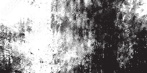 Monochrome Halftone Dot Pattern Grunge Texture Background