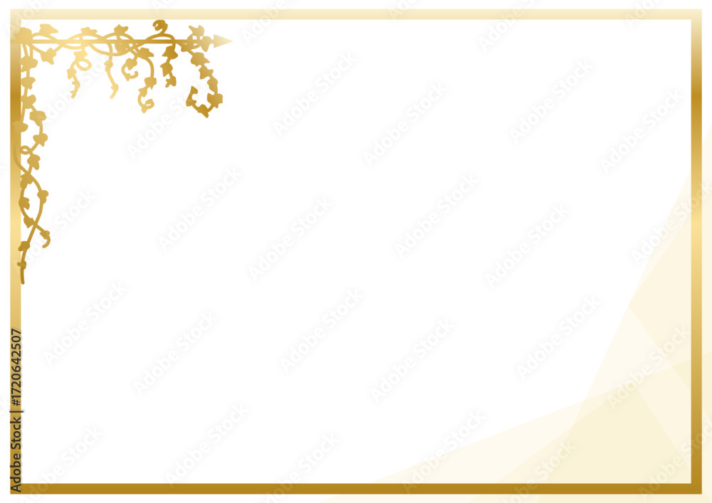 Obraz premium 金のアンティークフレーム10