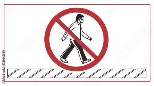Prohibited Smoking Area with Brush Symbol