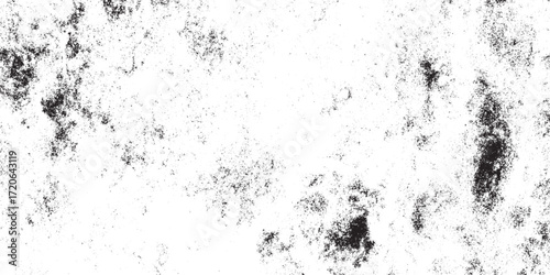 Abstract Black and White Grunge Noise Texture, Distressed Grainy Overlay, Monochrome Rough Surface Background Vector