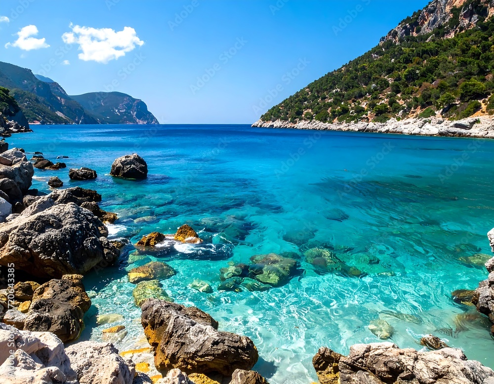 Fototapeta premium Pristine Mediterranean cove