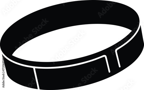 Event Wristband silhouette vector art illustration