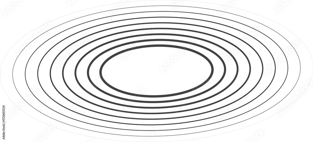 Obraz premium Oval halftone line with blending. Technology design element