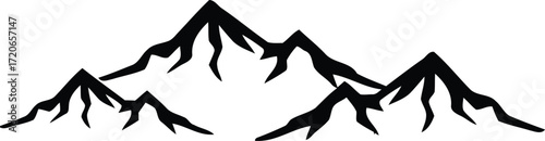 mountain,snowy peaks,silhouette,black and white,minimalist,landscape,nature,wilderness,adventure,outdoors
