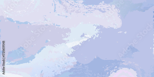 Abstract watercolor texture with soft pastel blue and lavender hues