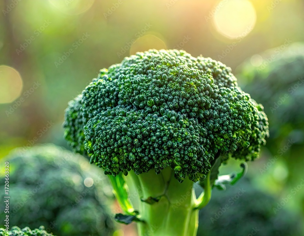 custom made wallpaper toronto digitalFresh Green Broccoli Close Up Sunlight