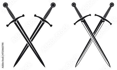 two crossed swords