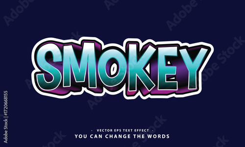 Colorful Smokey Text Effect with Modern Style