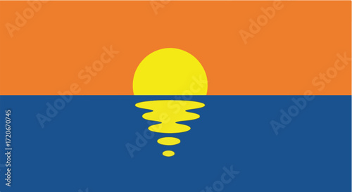Sunset Reflecting on the Ocean