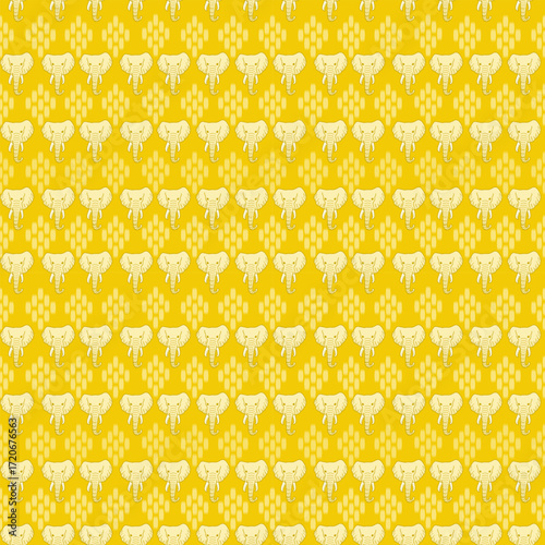 popular elephant pattern in asian style this elephant graphic is fashionable in thailand india and south east asia and this elephant and baby elephant can be for textile industry and any package 