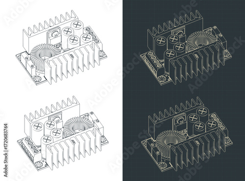 DC power supply isometric drawings
