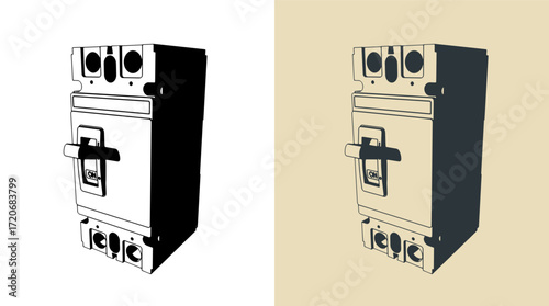 Double pole circuit breaker fuse