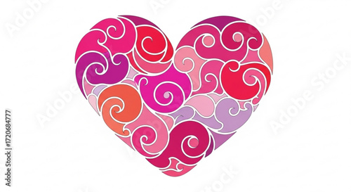 Download beautiful heart shape design for valentine day greetings and love themed graphic projects online now