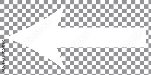 Long arrow. Black arrow pointing right. Black large arrow pointing left. Bold thine long arrow. eps 10