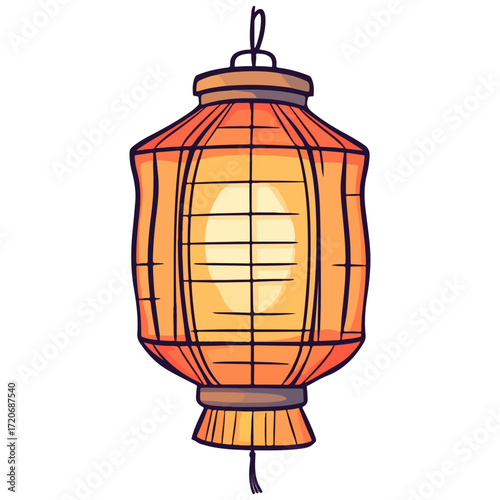 lantern, new year, vector, transparent background, festival, asia, lamp, light, street, vintage, night, streetlamp, cage, streetlight, decoration, celebration, isolated, ornament, decor, year, hang