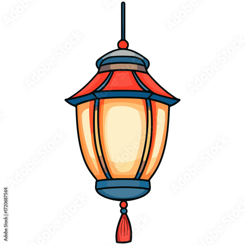 lantern, new year, vector, transparent background, festival, asia, lamp, light, street, vintage, night, streetlamp, cage, streetlight, decoration, celebration, isolated, ornament, decor, year, hang