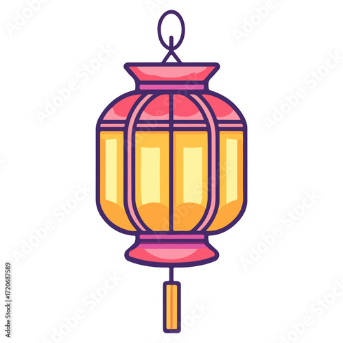 lantern, new year, vector, transparent background, festival, asia, lamp, light, street, vintage, night, streetlamp, cage, streetlight, decoration, celebration, isolated, ornament, decor, year, hang