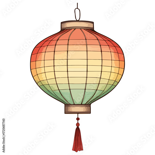 lantern, new year, vector, transparent background, festival, asia, lamp, light, street, vintage, night, streetlamp, cage, streetlight, decoration, celebration, isolated, ornament, decor, year, hang