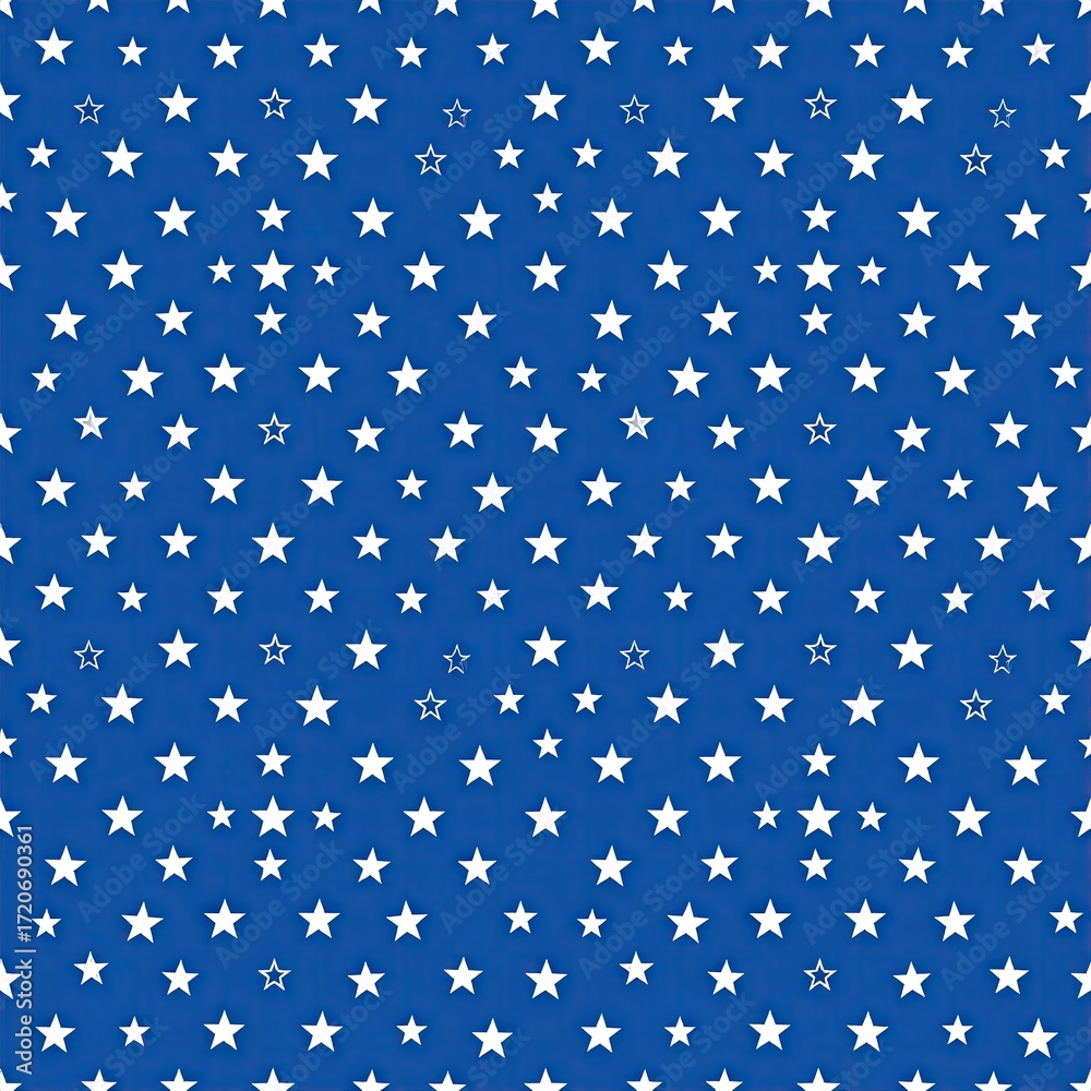 Repeating pattern of white stars on blue Repeating pattern of white stars on blue
