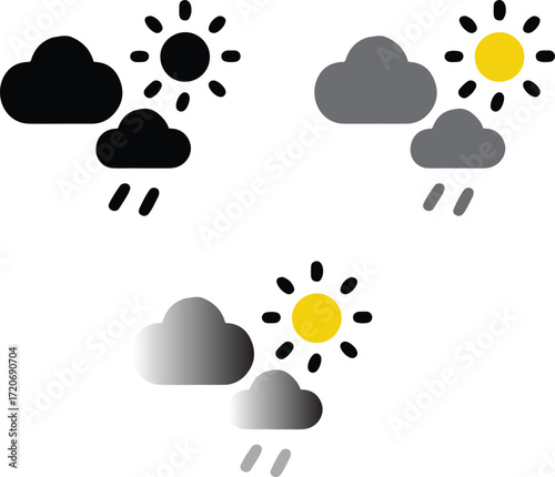vector illustration Cloudy day
