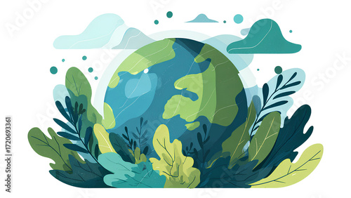 Sustainable Earth Illustration