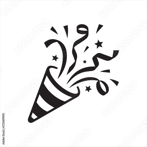vector illustration of a party popper