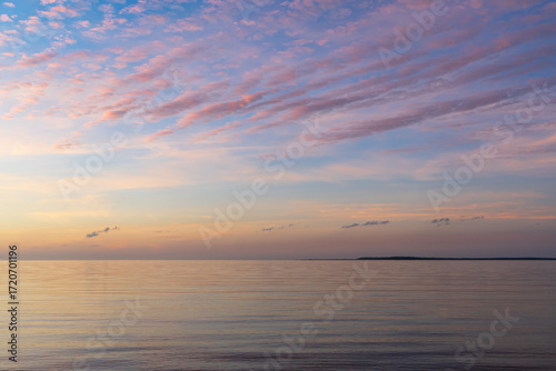 Wallpaper Mural Cloudscape over the water at dusk. viewed from Morwong Beach, Coochiemudlo Island, Queensland, Australia  Torontodigital.ca